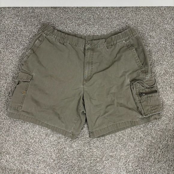Columbia Other - Columbia Men’s Cargo Shorts Green Sz L Zipper Fly Outdoors